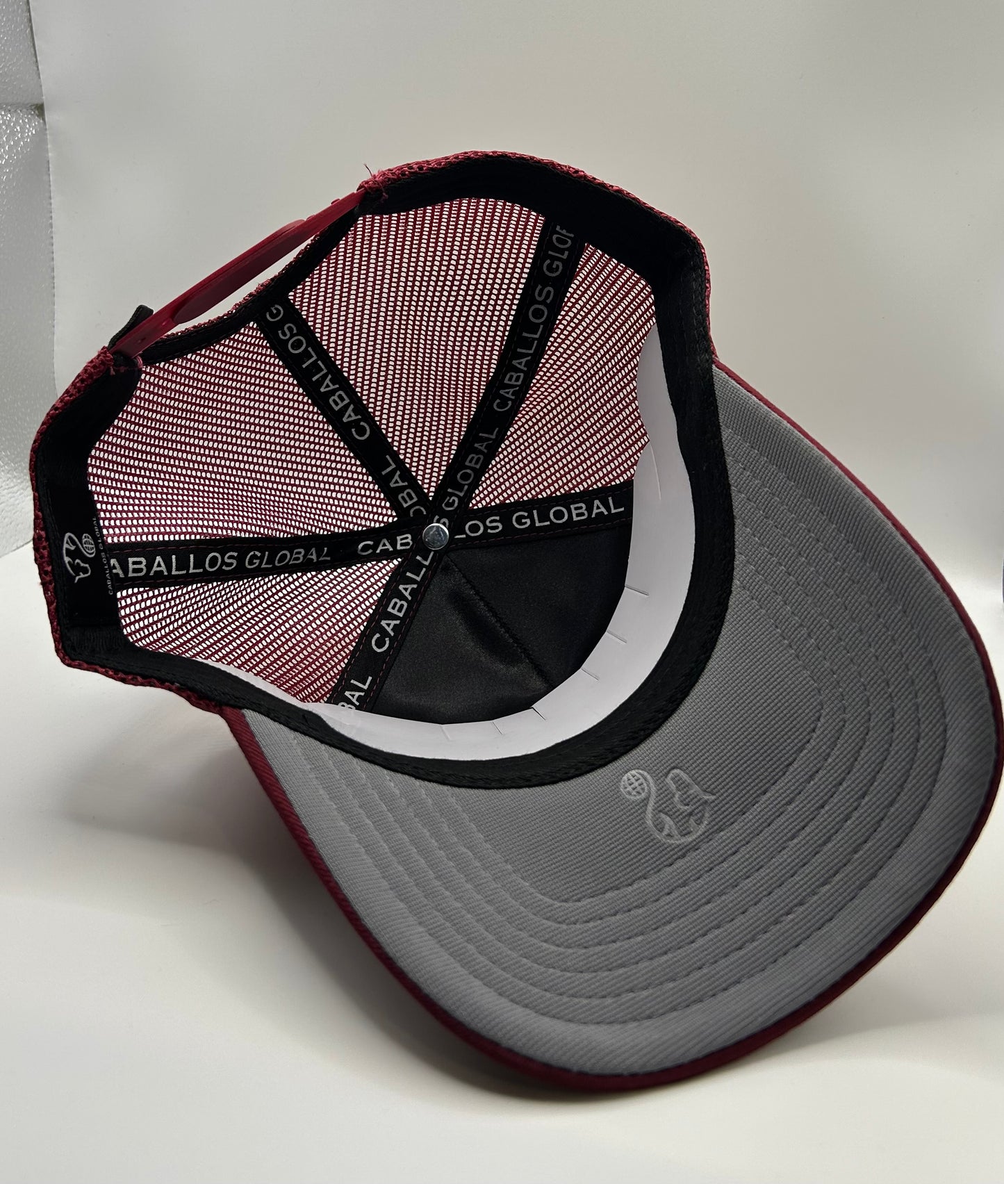 Burgundy / Gray / White logo